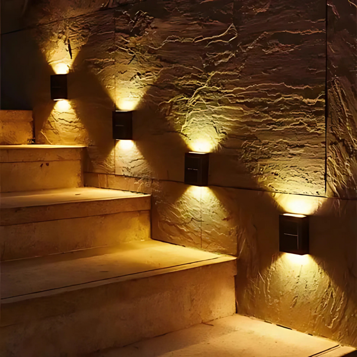 Solar Wall Light Outdoor | Automatic Dusk-to-Dawn Sensor, Weatherproof Design | Tool-Free Install, No Wiring Needed