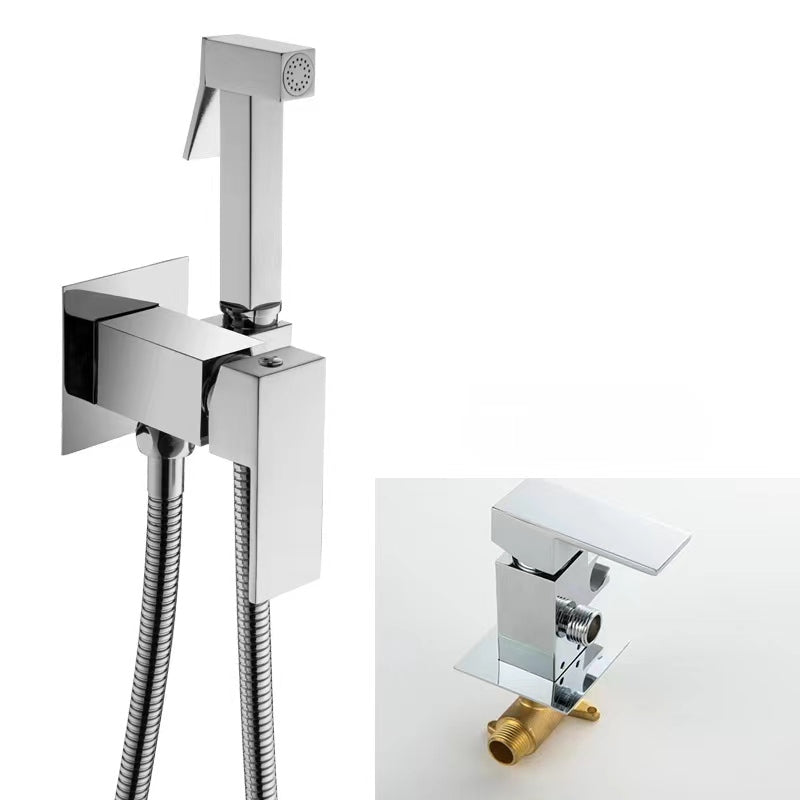Solid Brass Bidet Tap | Single Cold Water | Wall Mounted | Ceramic Valve | Polished Chrome