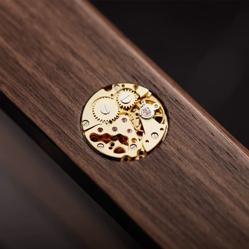 Solid Walnut Watch Box | Tempered Glass Top | Padded Cushions | 3, 5 &amp; 10 Slot Options