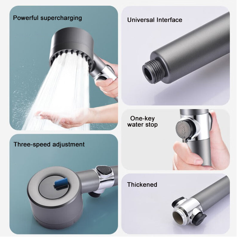Spa-Style Shower Head | Three Spray Modes, Pause Button