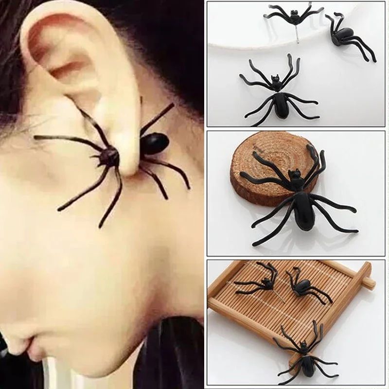Spider Earrings | 3D Horror Design & Lightweight Comfort