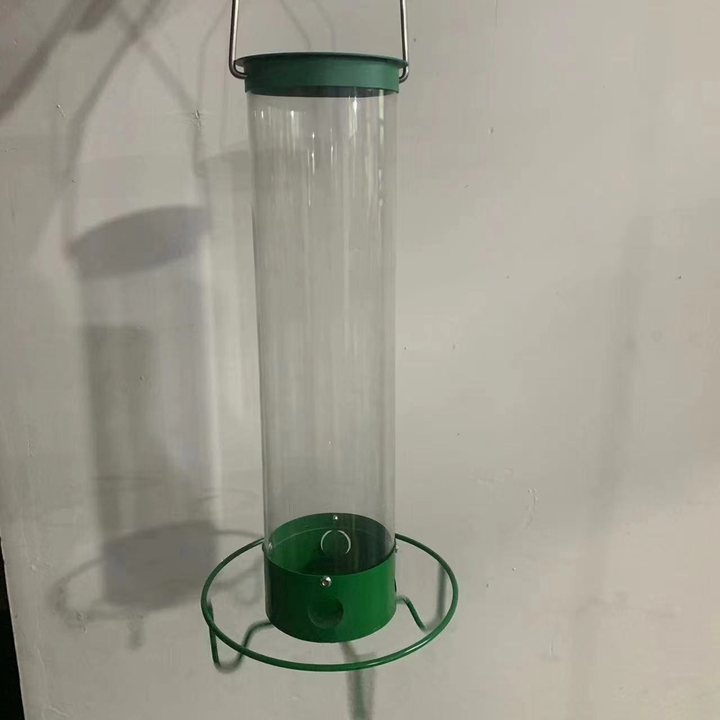 Squirrel Proof Bird Feeder Metal | 4-Port Rotating Perch with Large Seed Reservoir | Weather-Resistant Hanging Design