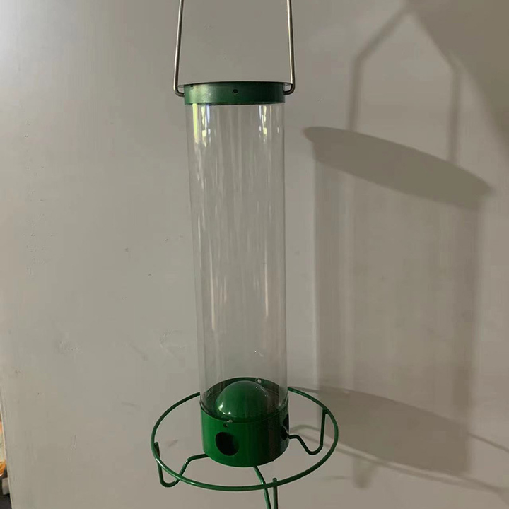 Squirrel Proof Bird Feeder Metal | 4-Port Rotating Perch with Large Seed Reservoir | Weather-Resistant Hanging Design