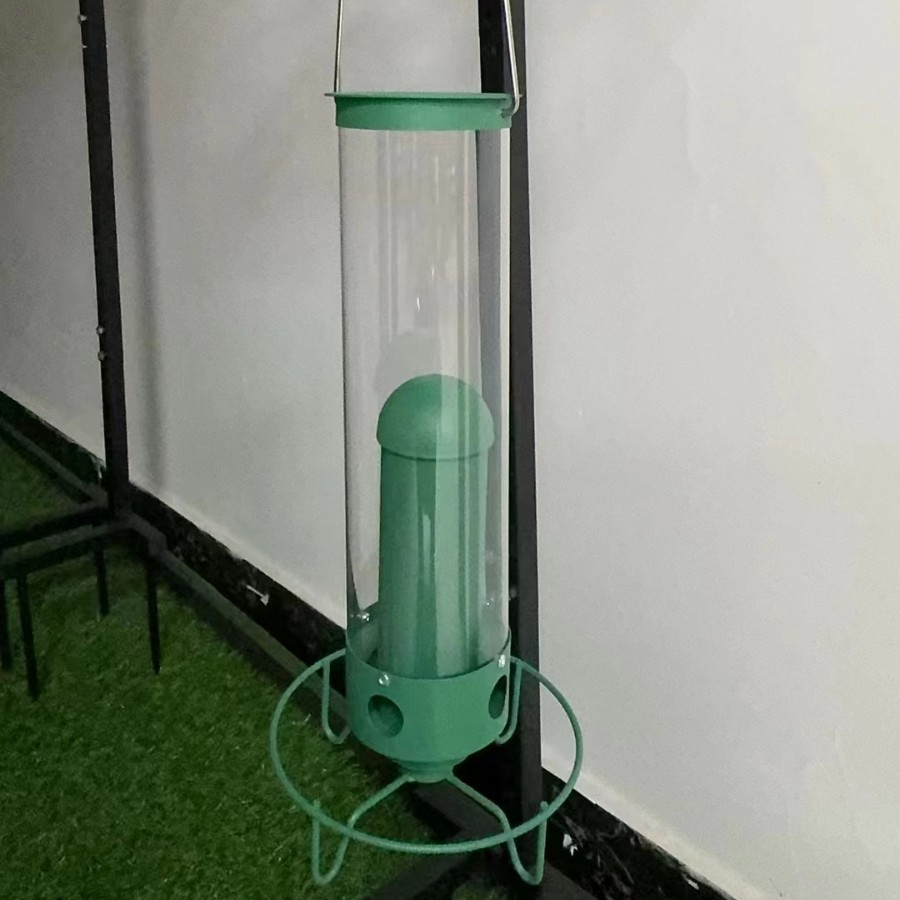 Squirrel Proof Bird Feeder Metal | 4-Port Rotating Perch with Large Seed Reservoir | Weather-Resistant Hanging Design 6