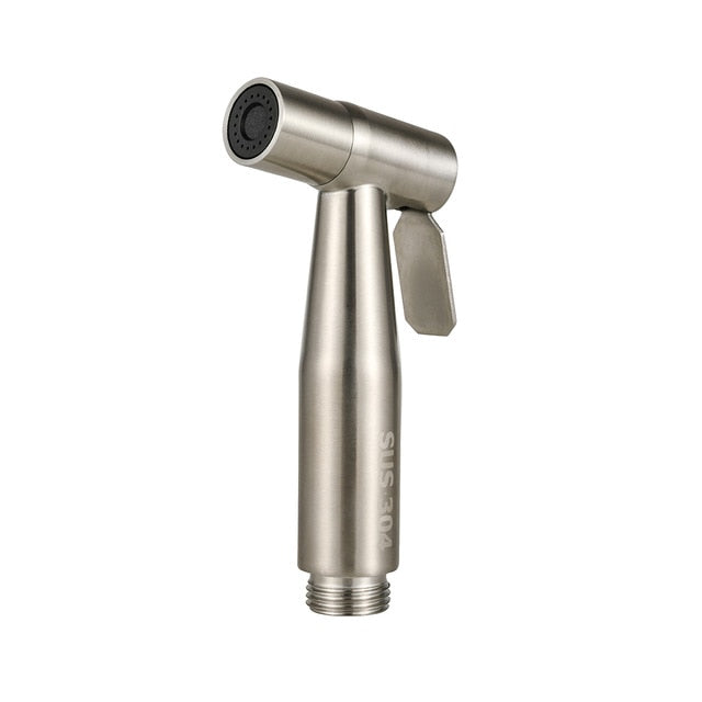 Stainless Steel Handheld Bidet Sprayer | Wall Mounted | 1.5m Hose | Single Hole Installation