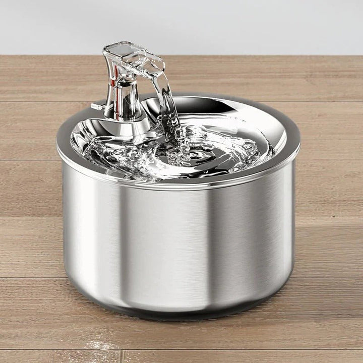Stainless Steel Cat Drinking Fountain with Sensor &amp; 4-Stage Filtration 2