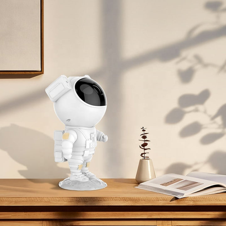 Star Projector with Astronaut Design | 8 Colour Modes, Remote Control &amp; Auto Timer | USB Powered, Rotatable Helmet