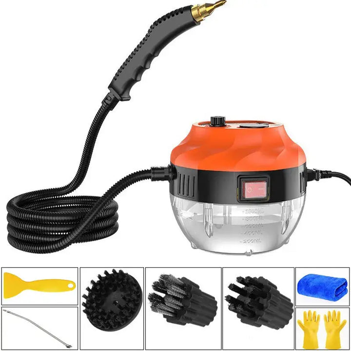 Steam Cleaner 2800 W | Chemical-Free Deep Cleaning for Kitchen, Bathroom &amp; Carpets | Transparent 1200 ml Water Tank