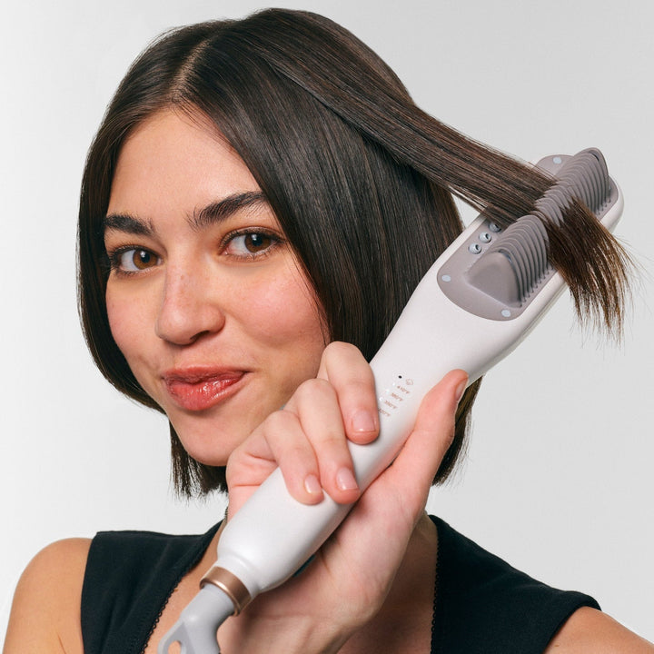 Steam Hair Straightener Brush | HydroSleek Ionic Straightening Comb
