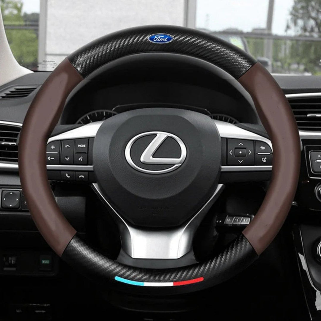 Steering Wheel Cover | Non-Slip Textured Grip, Breathable Finish