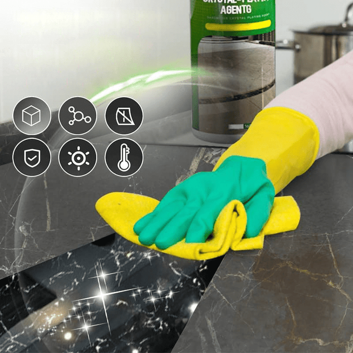 Stone surface sealant set of 2 – High-gloss finish for marble, granite, and more 2