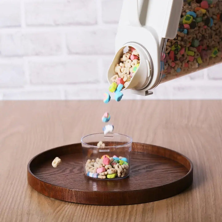Storage Container with Measuring Cup and Spout | Airtight Food Canister
