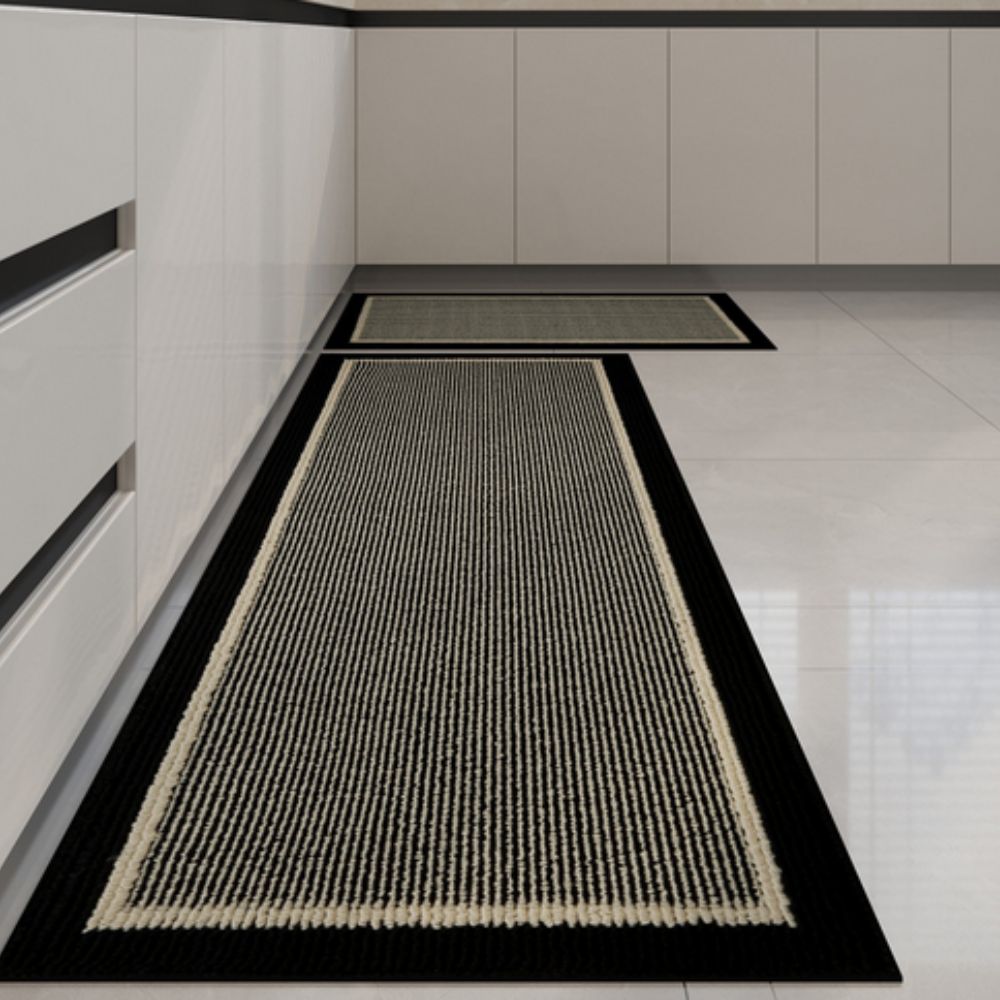 Runner Rug Polypropylene | Anti-Slip Backing, Cushioned Comfort | 50x80cm &amp; 45x120cm in Midnight, Mocha or Stone Mist 1