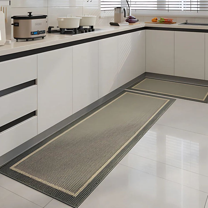 Runner Rug Polypropylene | Anti-Slip Backing, Cushioned Comfort | 50x80cm &amp; 45x120cm in Midnight, Mocha or Stone Mist 6