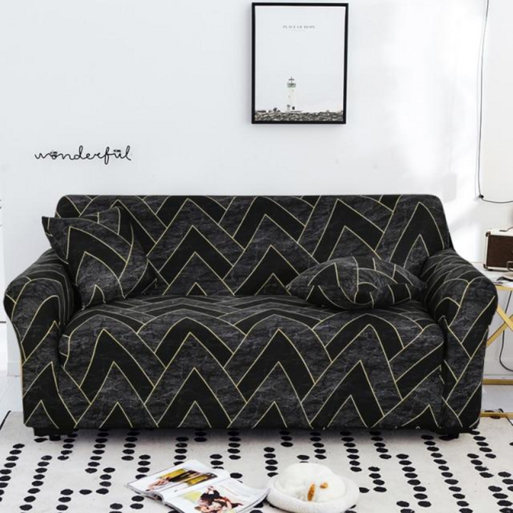 Stretch Sofa Cover with Foam Bars for Standard Living Room Sofas 5