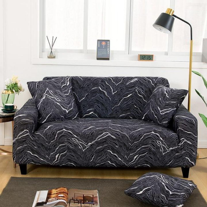 Stretch Sofa Cover with Foam Bars for Standard Living Room Sofas 7