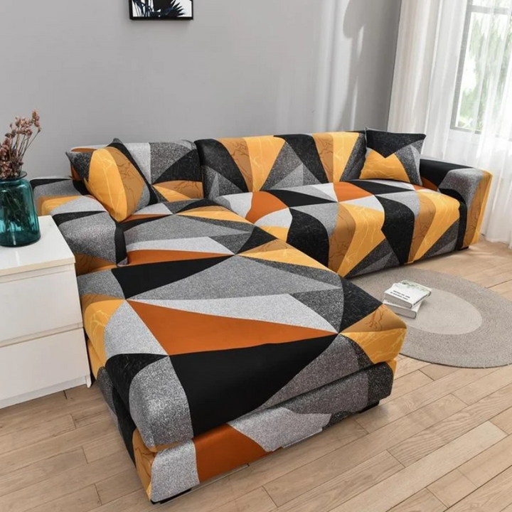Stretch Sofa Cover with Foam Bars for Standard Living Room Sofas 8