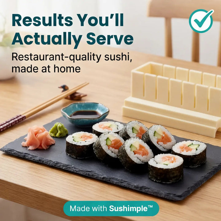 Sushi Mold Set | Press Blocks For Even Rolls And Nigiri