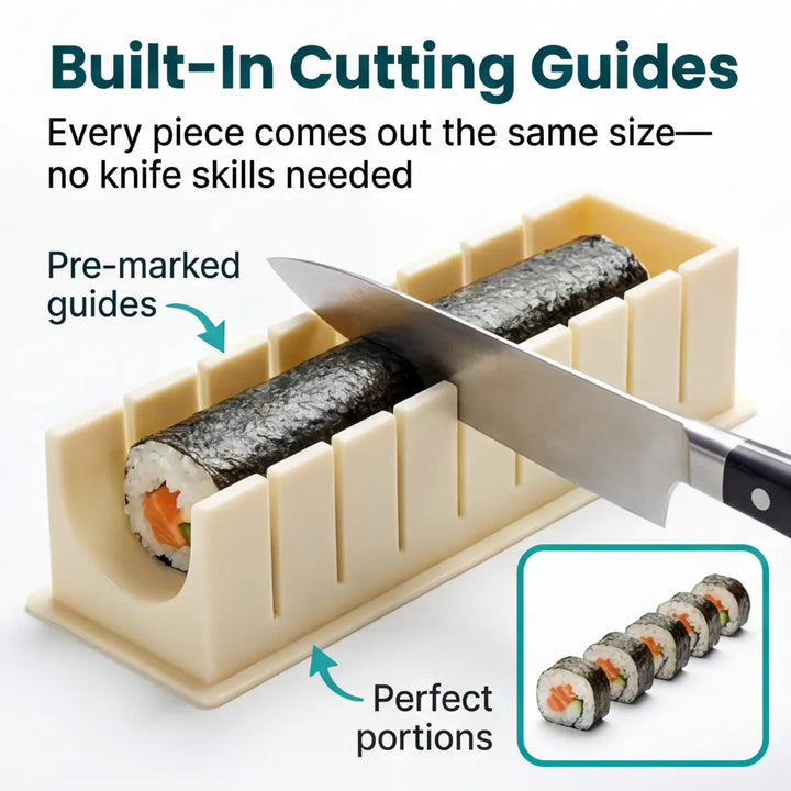 Sushi Mold Set | Press Blocks For Even Rolls And Nigiri