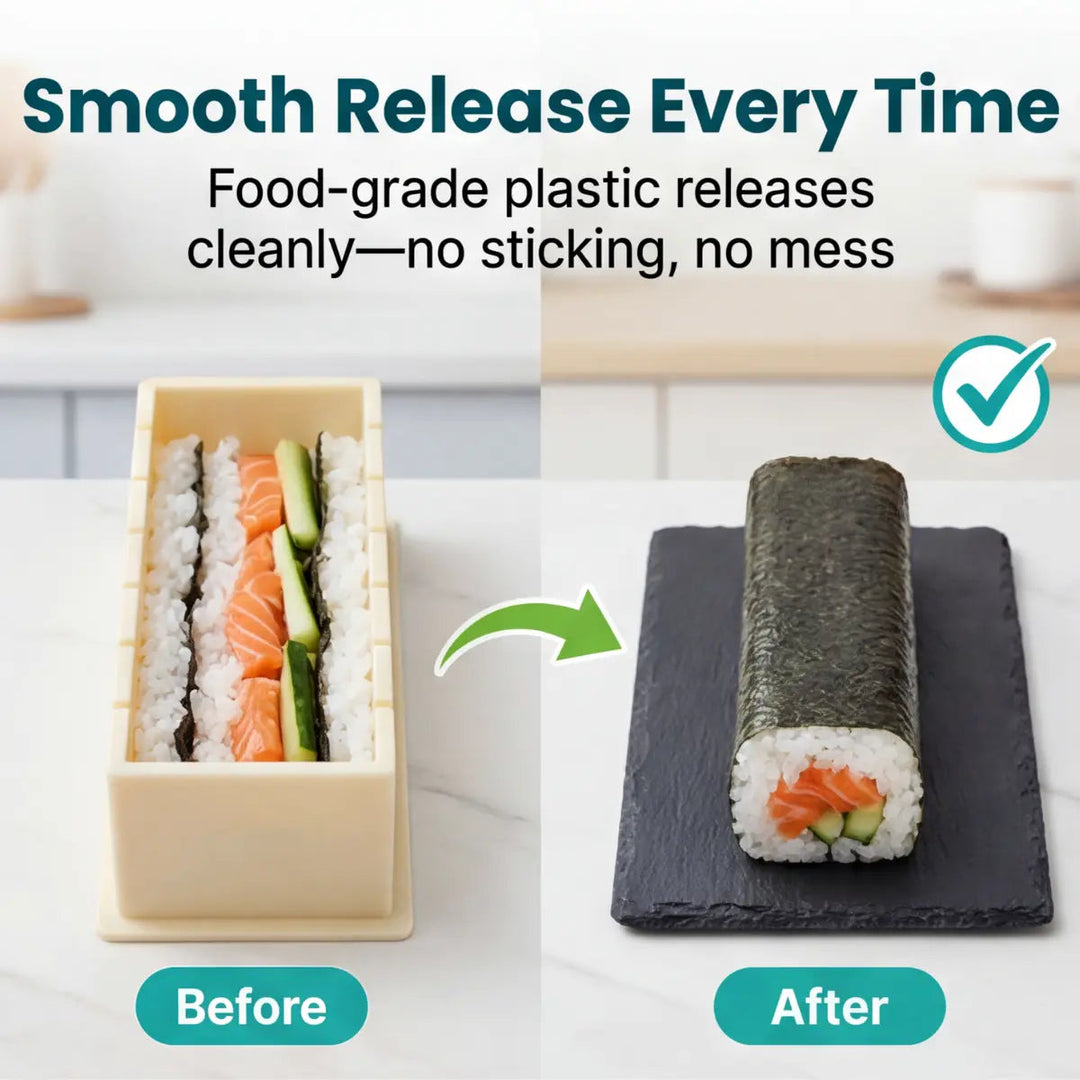 Sushi Mold Set | Press Blocks For Even Rolls And Nigiri
