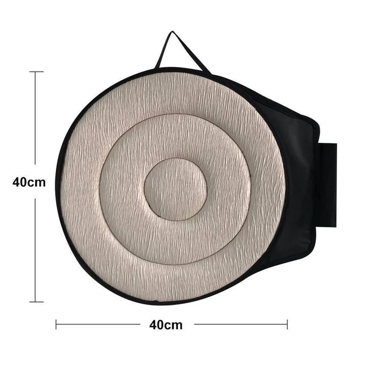 Swivel Seat Cushion with Memory Foam and Non-Slip Base 4