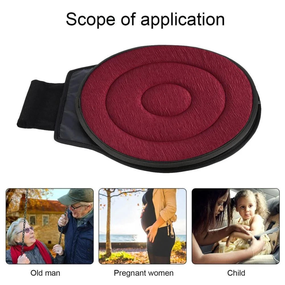 Swivel Seat Cushion with Memory Foam and Non-Slip Base 5