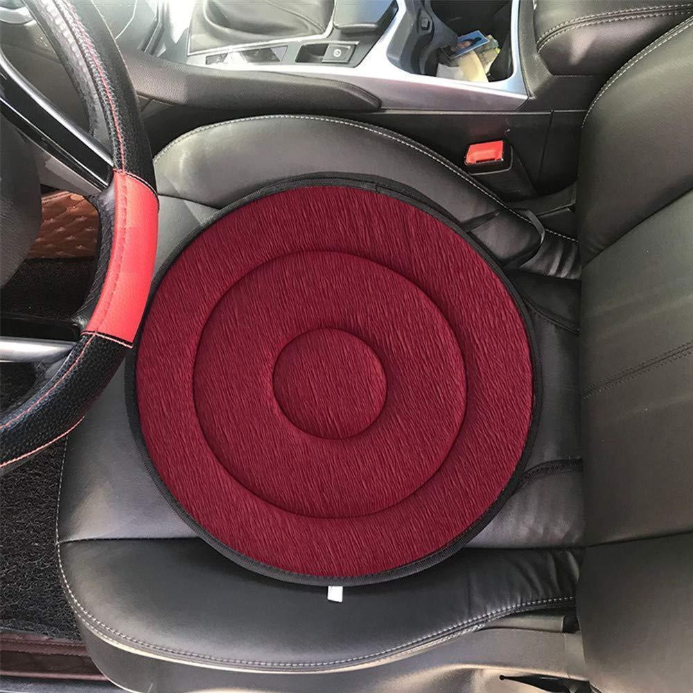 Swivel Seat Cushion with Memory Foam and Non-Slip Base 9