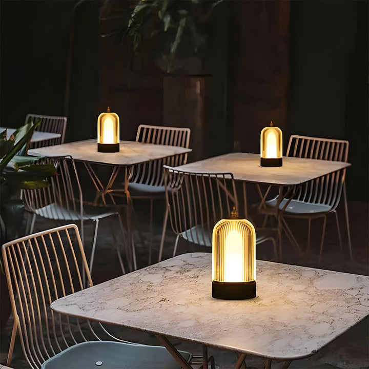 Table Lamp Rechargeable LED Touch Dimmable Metal Acrylic 4