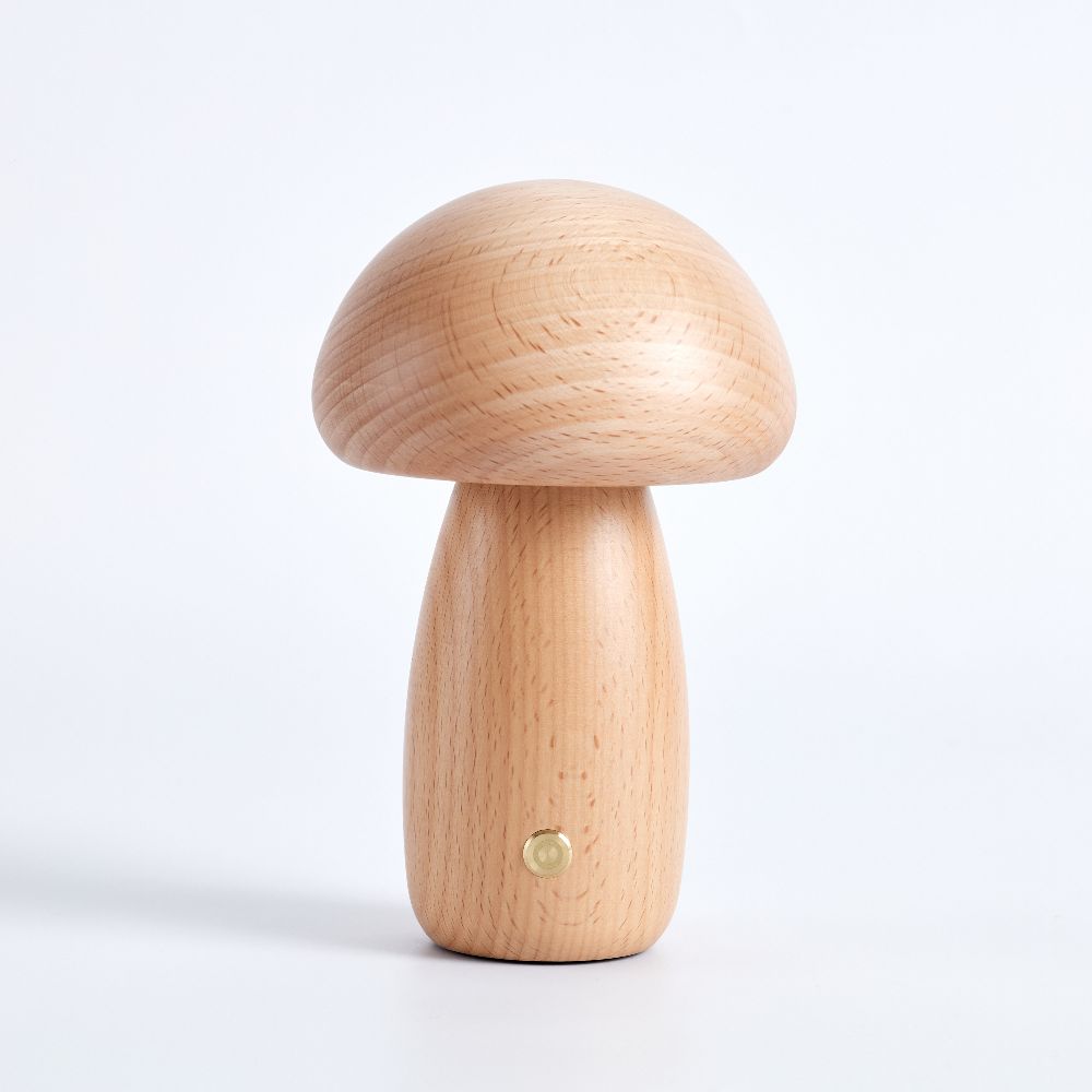 Table Lamp Rechargeable LED Wood Metal 3000K Cordless 12