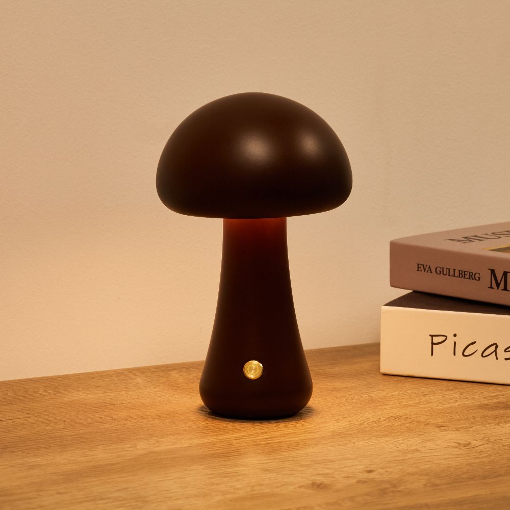 Table Lamp Rechargeable LED Wood Metal 3000K Cordless 3