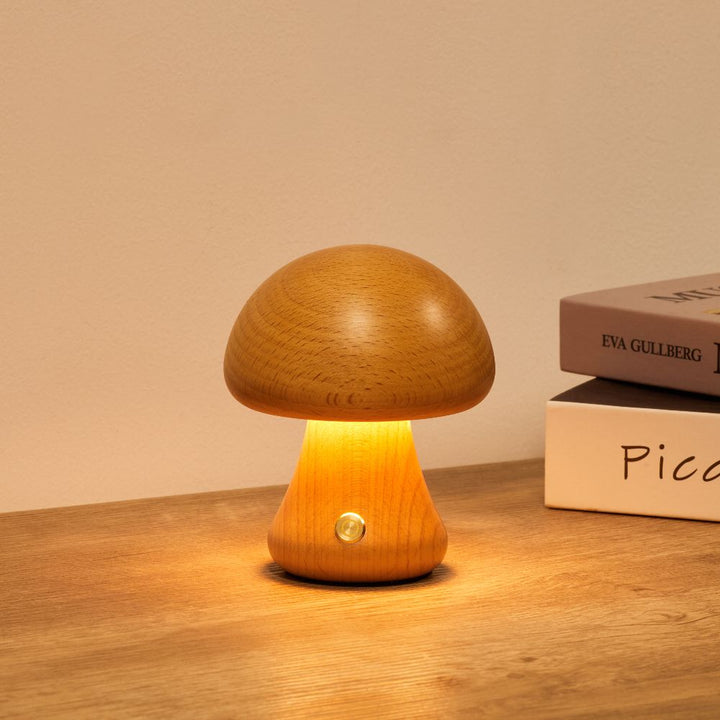 Table Lamp Rechargeable LED Wood Metal 3000K Cordless 7