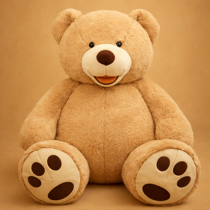 Large Plush Teddy Bear Polyester | Adjustable Filling, CE Certified Safety | Soft Cuddly Gift for Birthdays and Celebrations 6