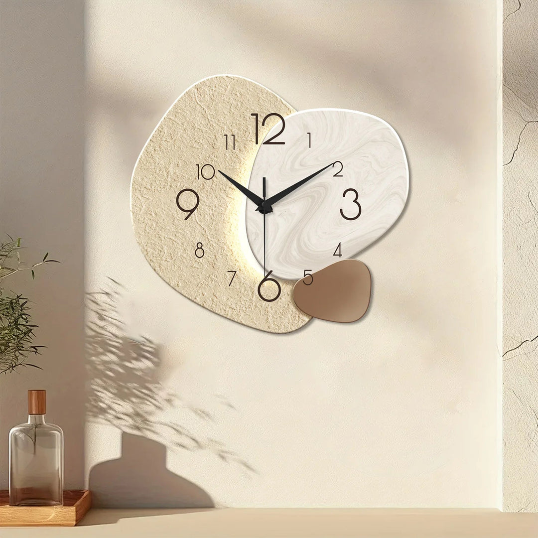TempoStone | Modern Simple Wall Clock | Silent Quartz Design 1