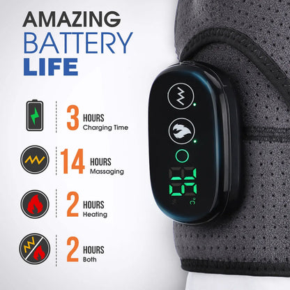 Therapy Belt | Cordless Hot Compress for Shoulder Pain Relief | Adjustable Fit with 3-in-1 Heat & Vibration Modes 4