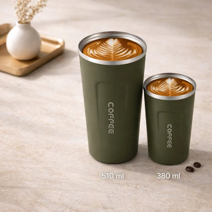 Thermal Mug with Digital Temperature Display | Leak-Proof Stainless Steel Travel Cup