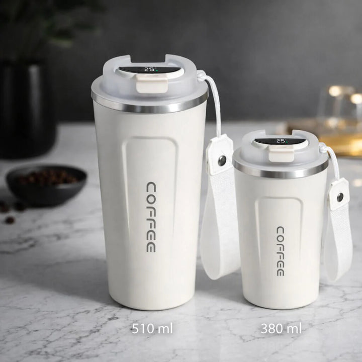 Thermal Mug with Digital Temperature Display | Leak-Proof Stainless Steel Travel Cup