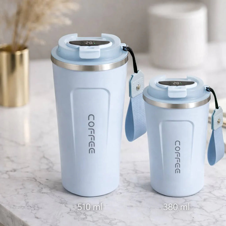 Thermal Mug with Digital Temperature Display | Leak-Proof Stainless Steel Travel Cup