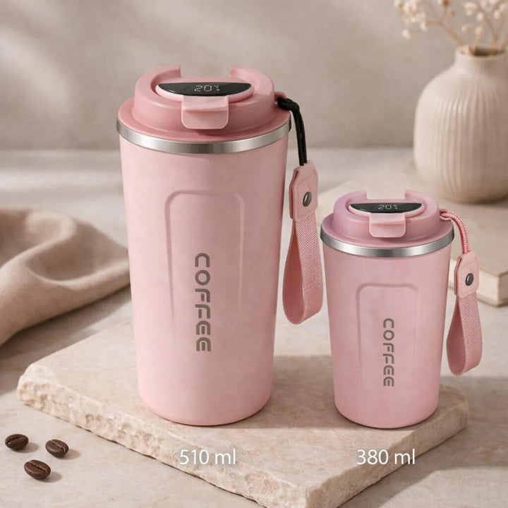 Thermal Mug with Digital Temperature Display | Leak-Proof Stainless Steel Travel Cup
