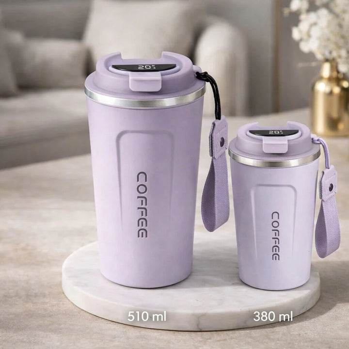 Thermal Mug with Digital Temperature Display | Leak-Proof Stainless Steel Travel Cup