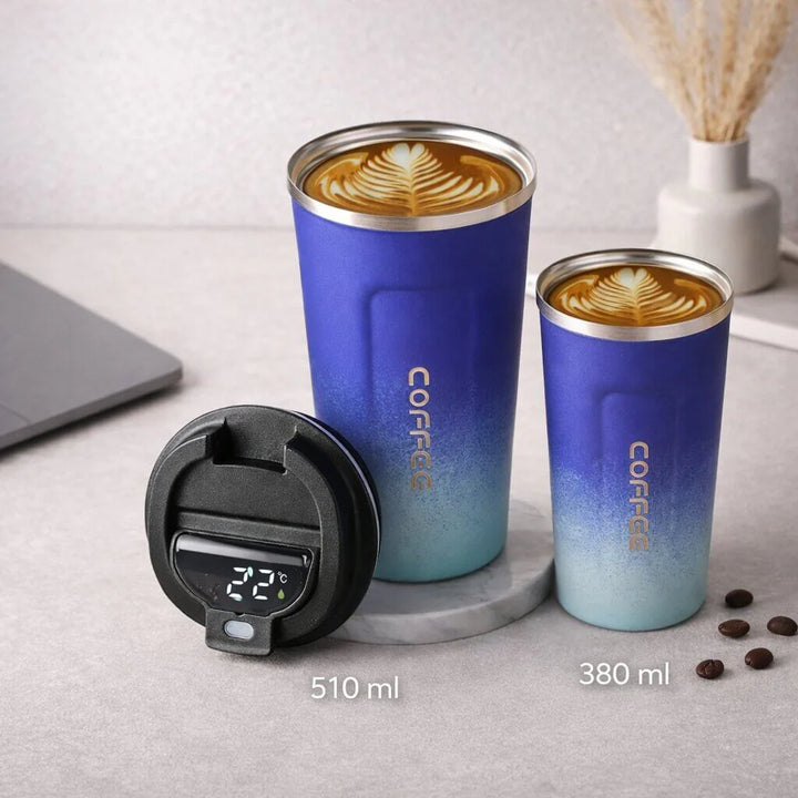 Thermal Mug with Digital Temperature Display | Leak-Proof Stainless Steel Travel Cup