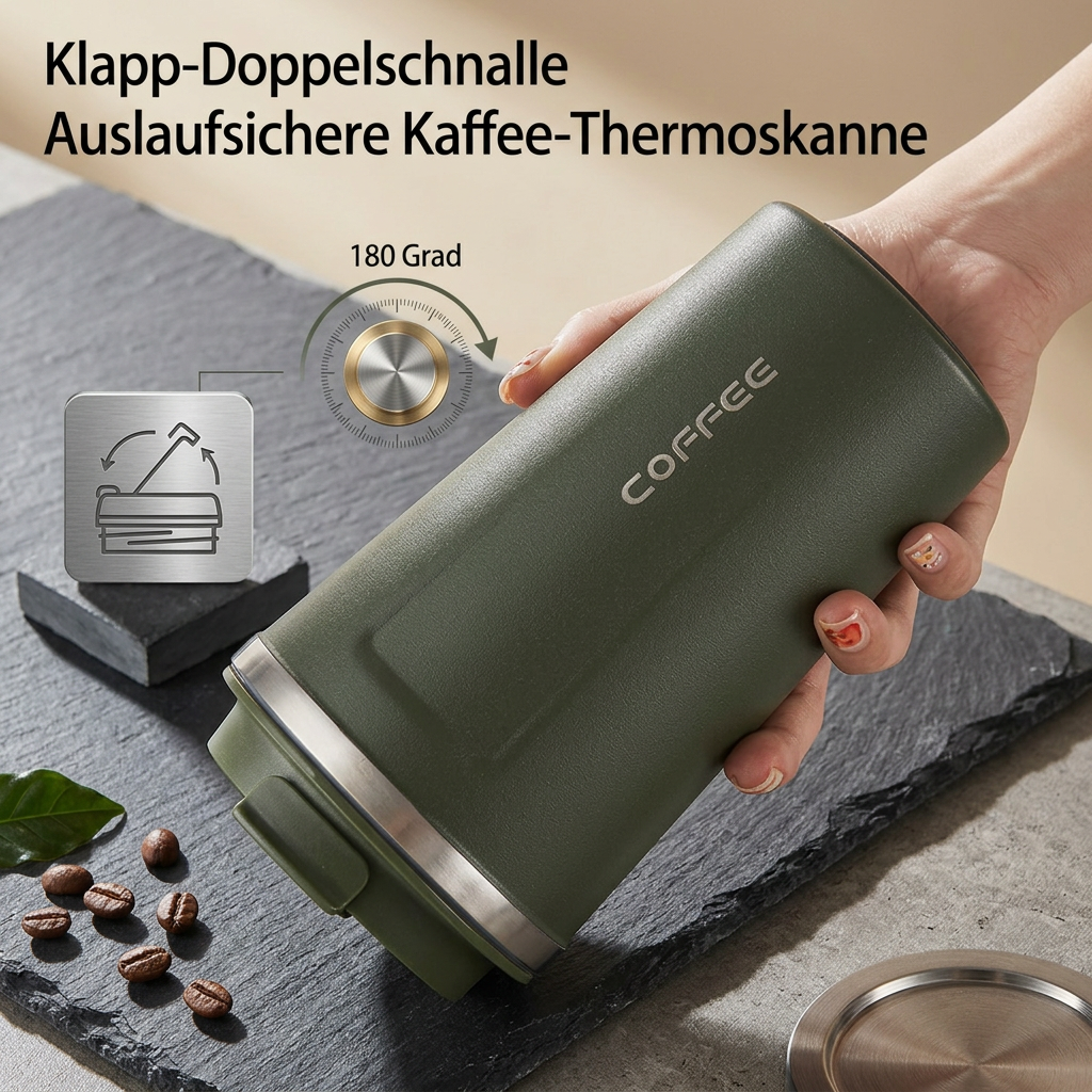 Thermal Mug with Digital Temperature Display | Leak-Proof Stainless Steel Travel Cup