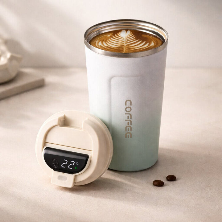 Thermal Mug with Digital Temperature Display | Leak-Proof Stainless Steel Travel Cup