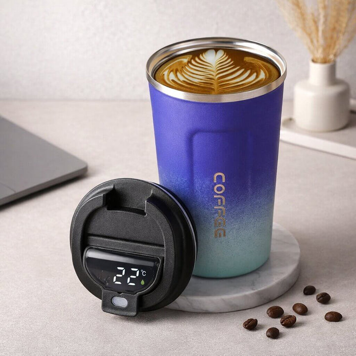 Thermal Mug with Digital Temperature Display | Leak-Proof Stainless Steel Travel Cup