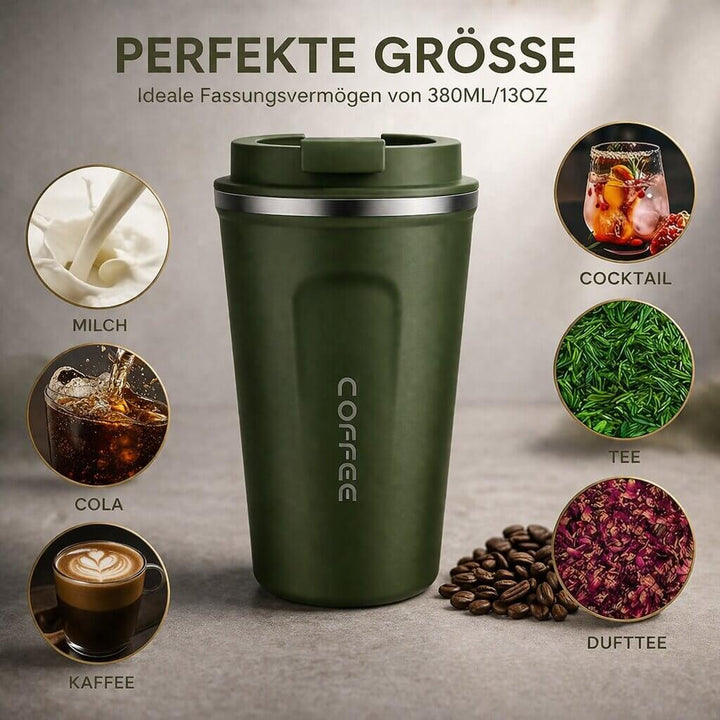Thermal Mug with Digital Temperature Display | Leak-Proof Stainless Steel Travel Cup