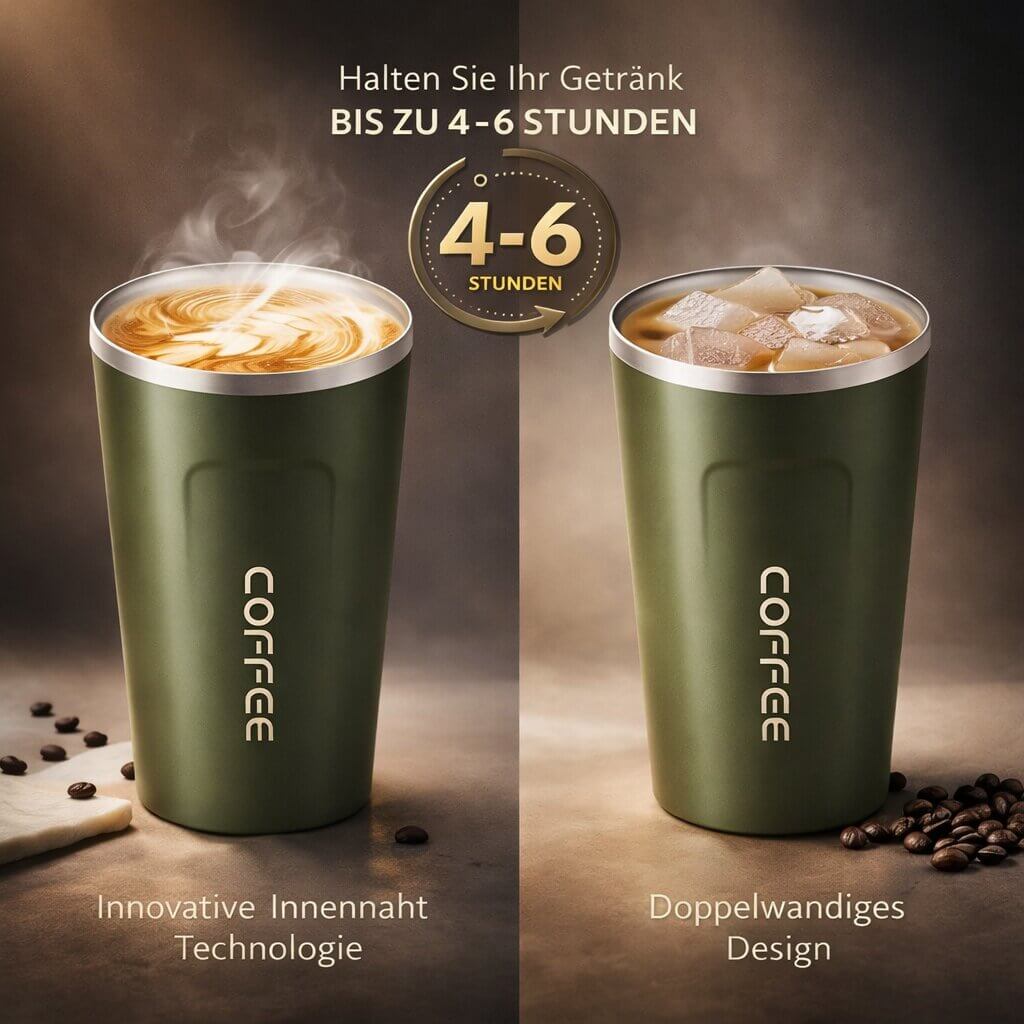 Thermal Mug with Digital Temperature Display | Leak-Proof Stainless Steel Travel Cup