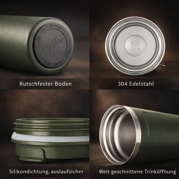 Thermal Mug with Digital Temperature Display | Leak-Proof Stainless Steel Travel Cup