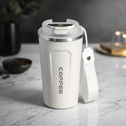 Thermal Mug with Digital Temperature Display | Leak-Proof Stainless Steel Travel Cup