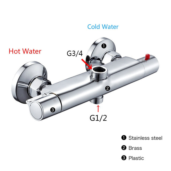 Thermostatic Shower Mixer Tap | Precision Temperature Control