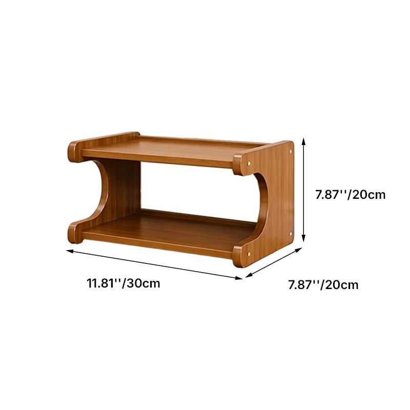 Tiered Bamboo Shoe Rack for Compact Entryway and Living Room Storage 3