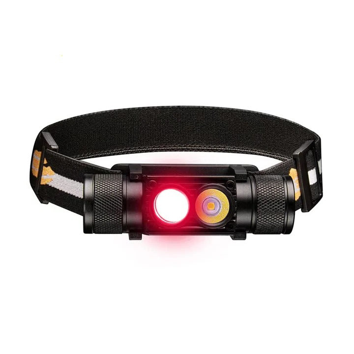 Tiltable LED Headlamp Rechargeable Water-Resistant Head Flashlight